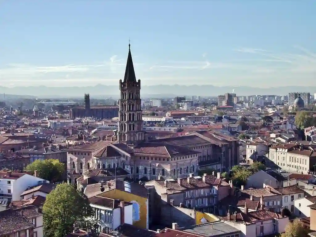 Toulouse - View on Saint Sernin