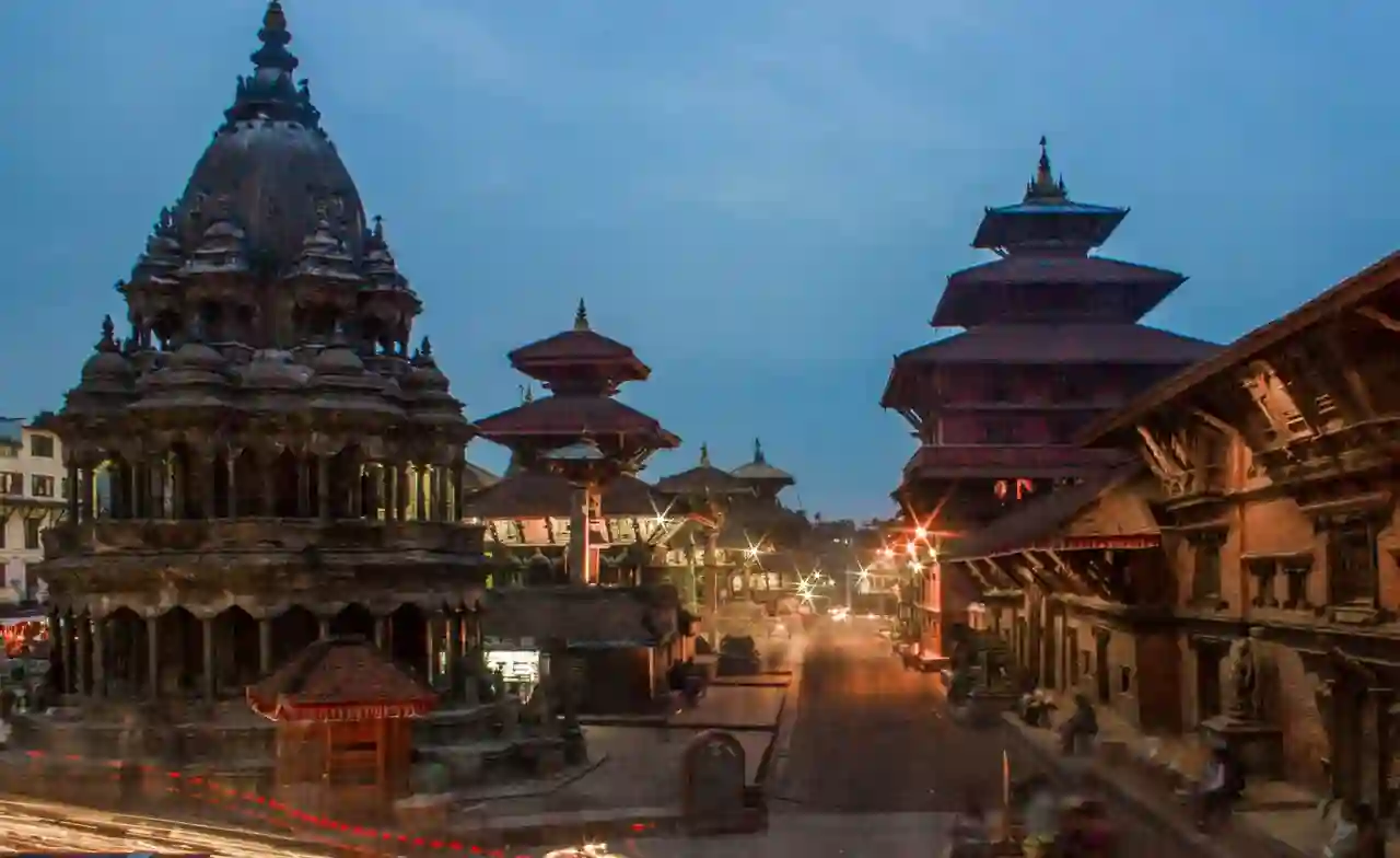 Patan Durbar Square at Night