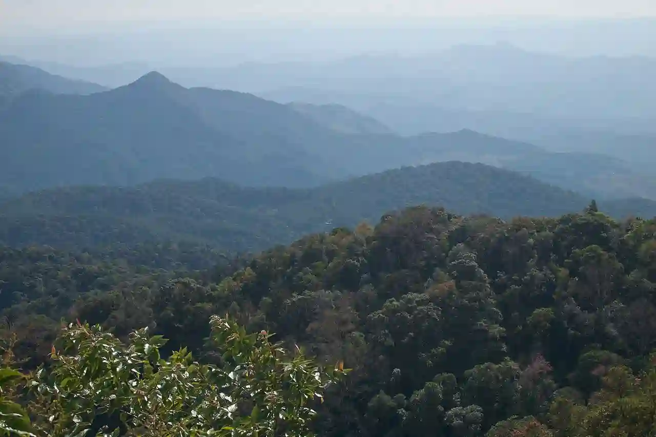 Doi Inthanon, View of the mountains, Thailand