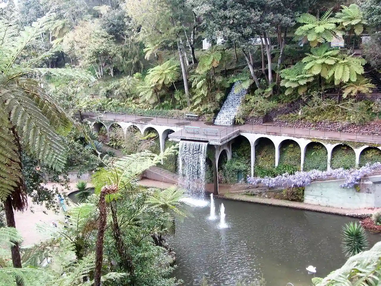 The waterfall in the Monte Palace gardens (50676020547)