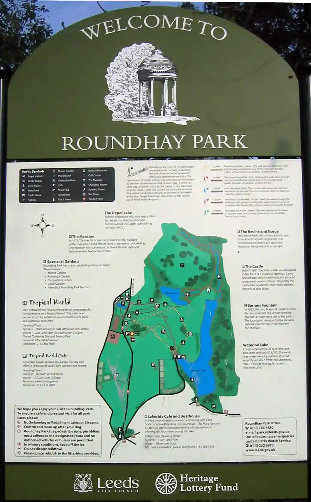 Roundhay Park Sign