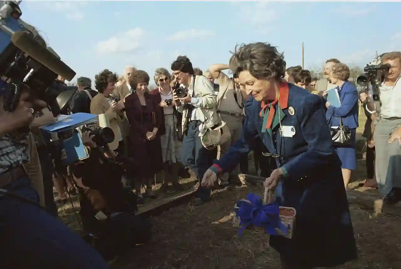 Lady Bird Johnson - National Wildflower Research Center groundbreaking