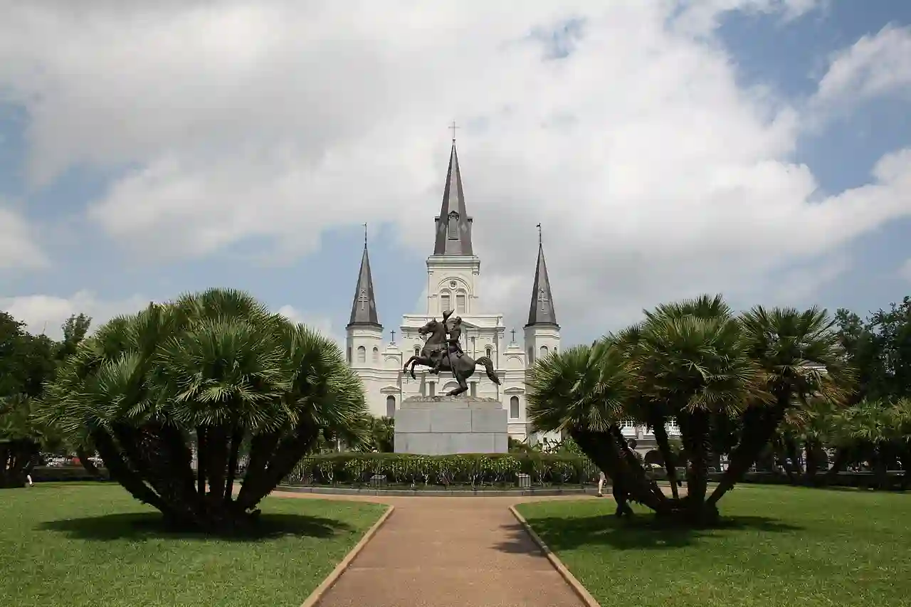 Andrew Jackson monument, New Orleans, USA