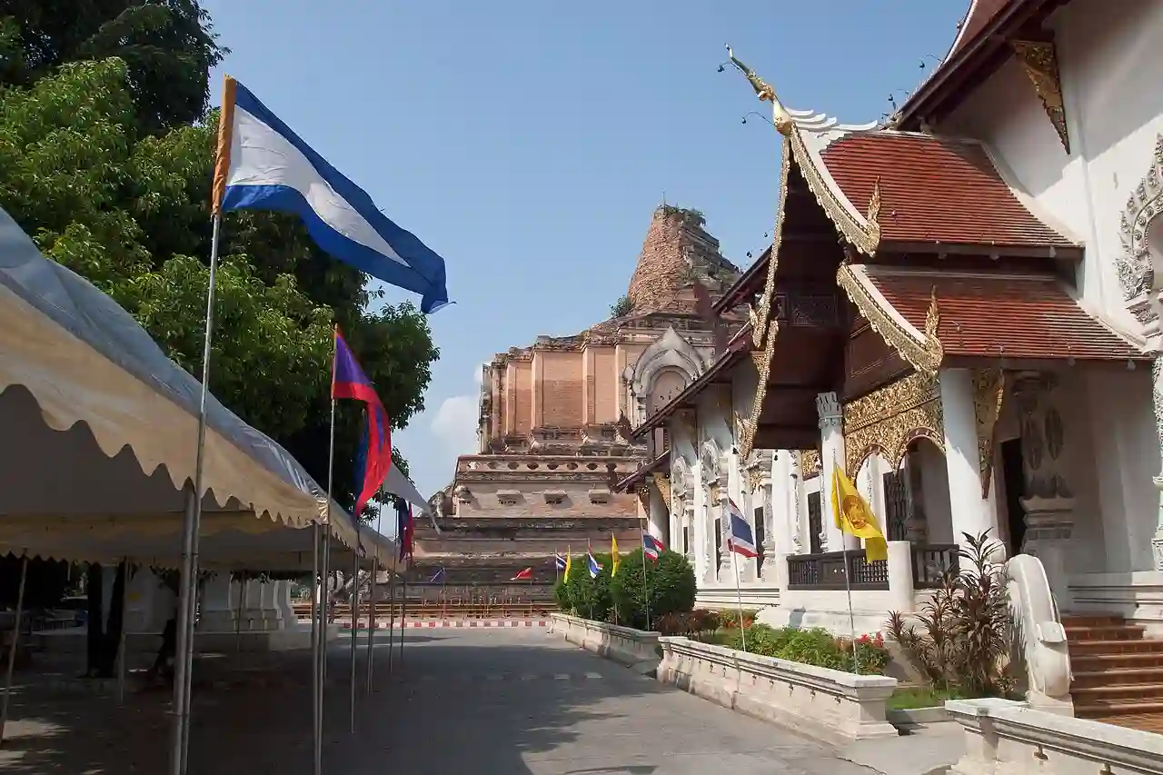 Wat Chedi Luang, Buddhist temple, Chiang Mai, Thailand