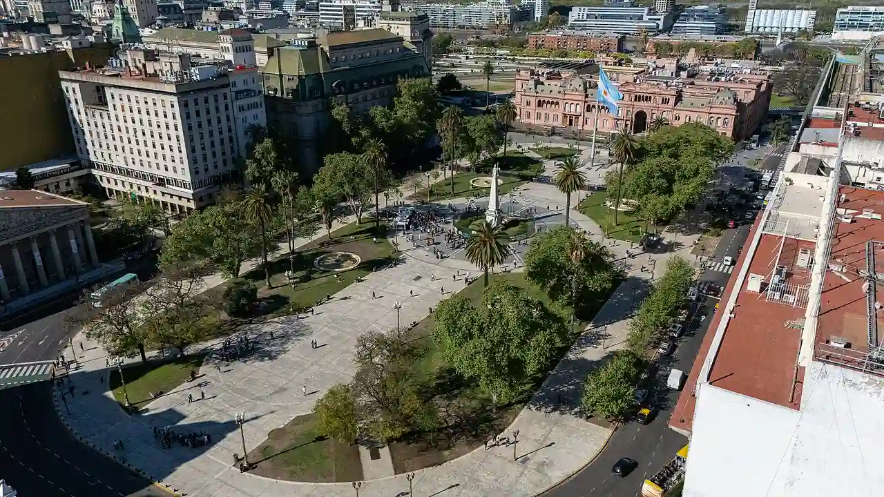 Vista aérea de Plaza de Mayo 06