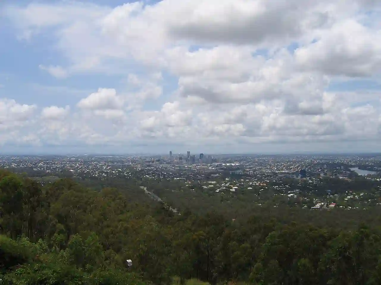 Brisbane from Mt Mount Coot-tha