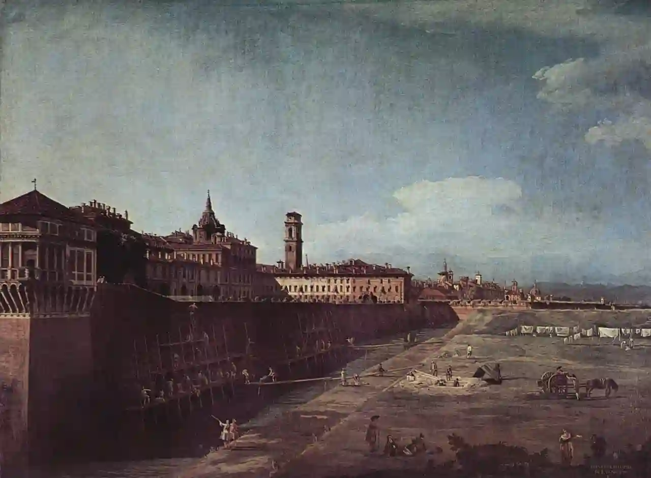 Italian: Torino, veduta del Palazzo reale da fuori le mura 
 Turin, the Royal Palace from the West title QS:P1476,it:"Torino, veduta del Palazzo reale da fuori le mura" label QS:Lit,"Torino, veduta del Palazzo reale da fuori le mura" label QS:Lde,"Turin, Blick auf den königlichen Palast von Westen aus"