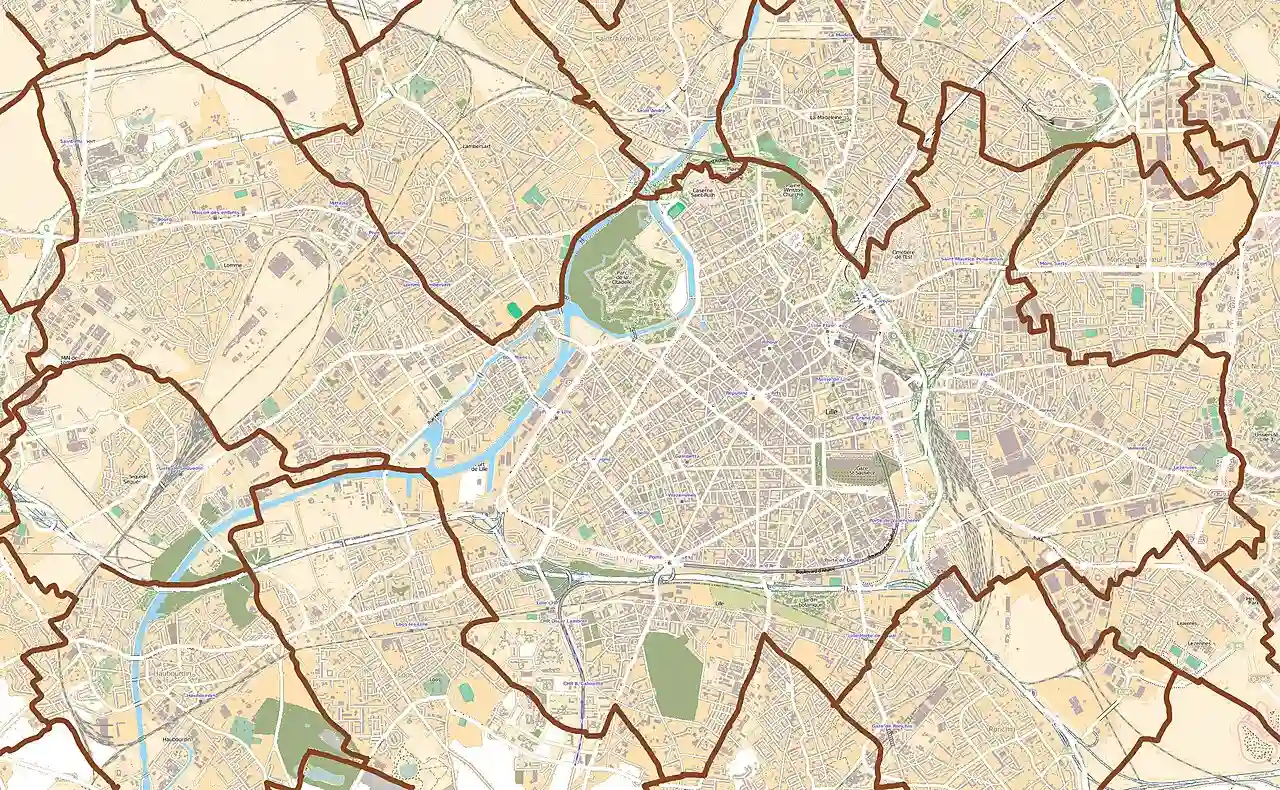 Map Lille