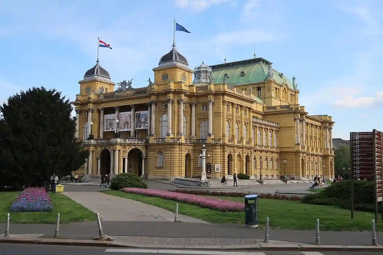 Croatian National Theatre in Zagreb, April 18, 2022