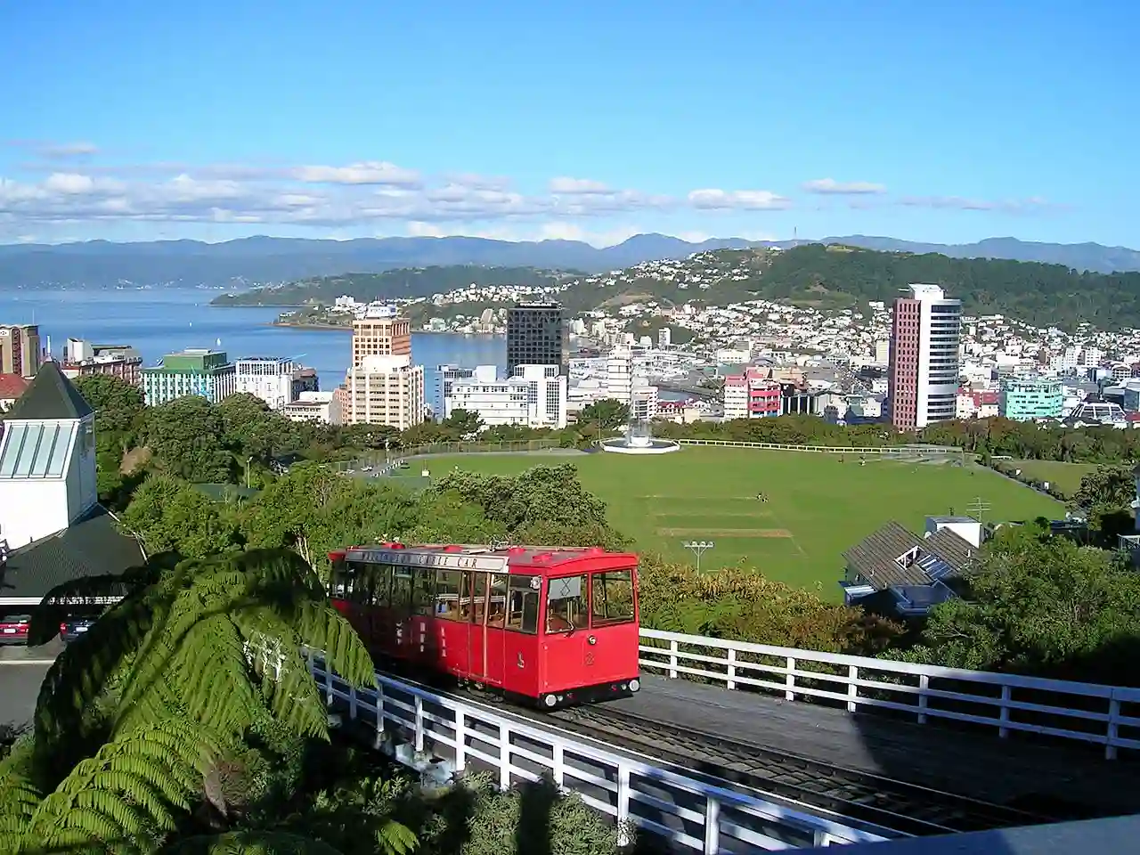 Wellington NZ-cablecar-topview