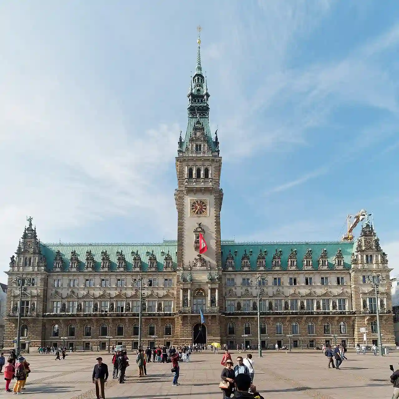 Hamburg Rathausmarkt und Rathaus