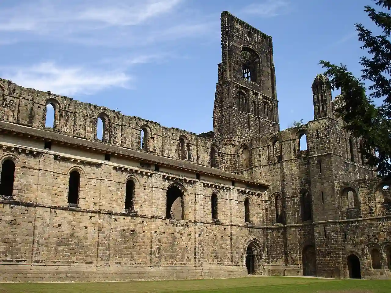 KirkstallAbbeyFromCloister