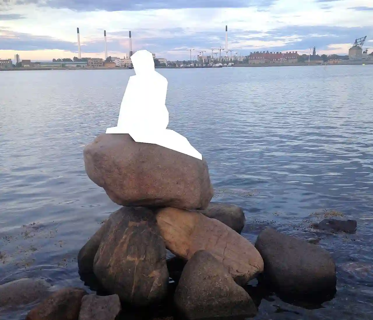 Petite sirène de Copenhague (conforme à la loi danoise)