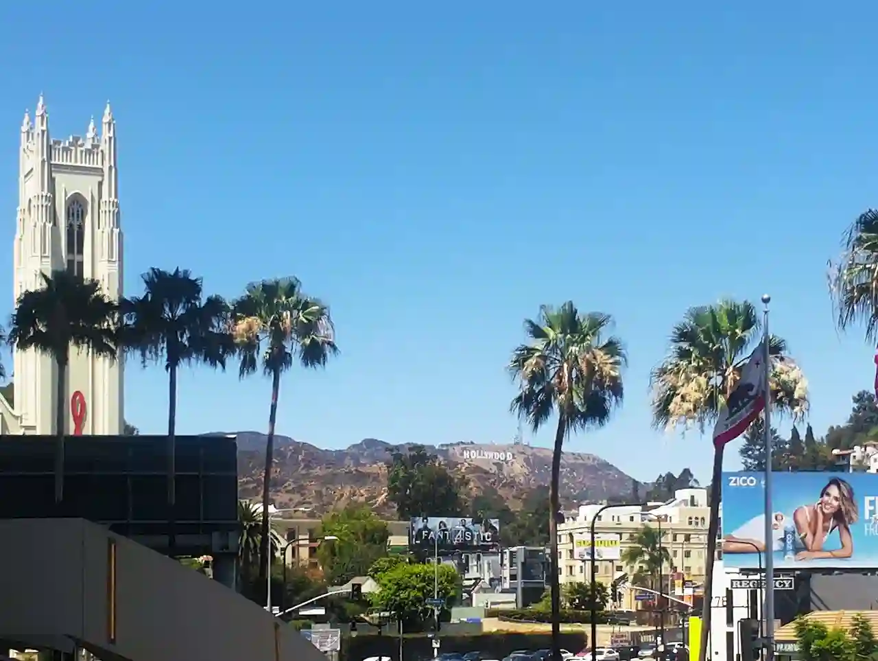 2015 Hollywood United Methodist Church and Hollywood Sign