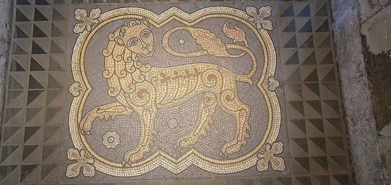 Groß St. Martin Köln Bodenmosaik Juni 2019