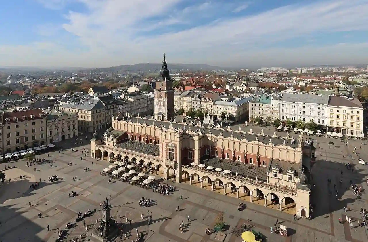 Krakow - Cloth Hall from Basilica - 1