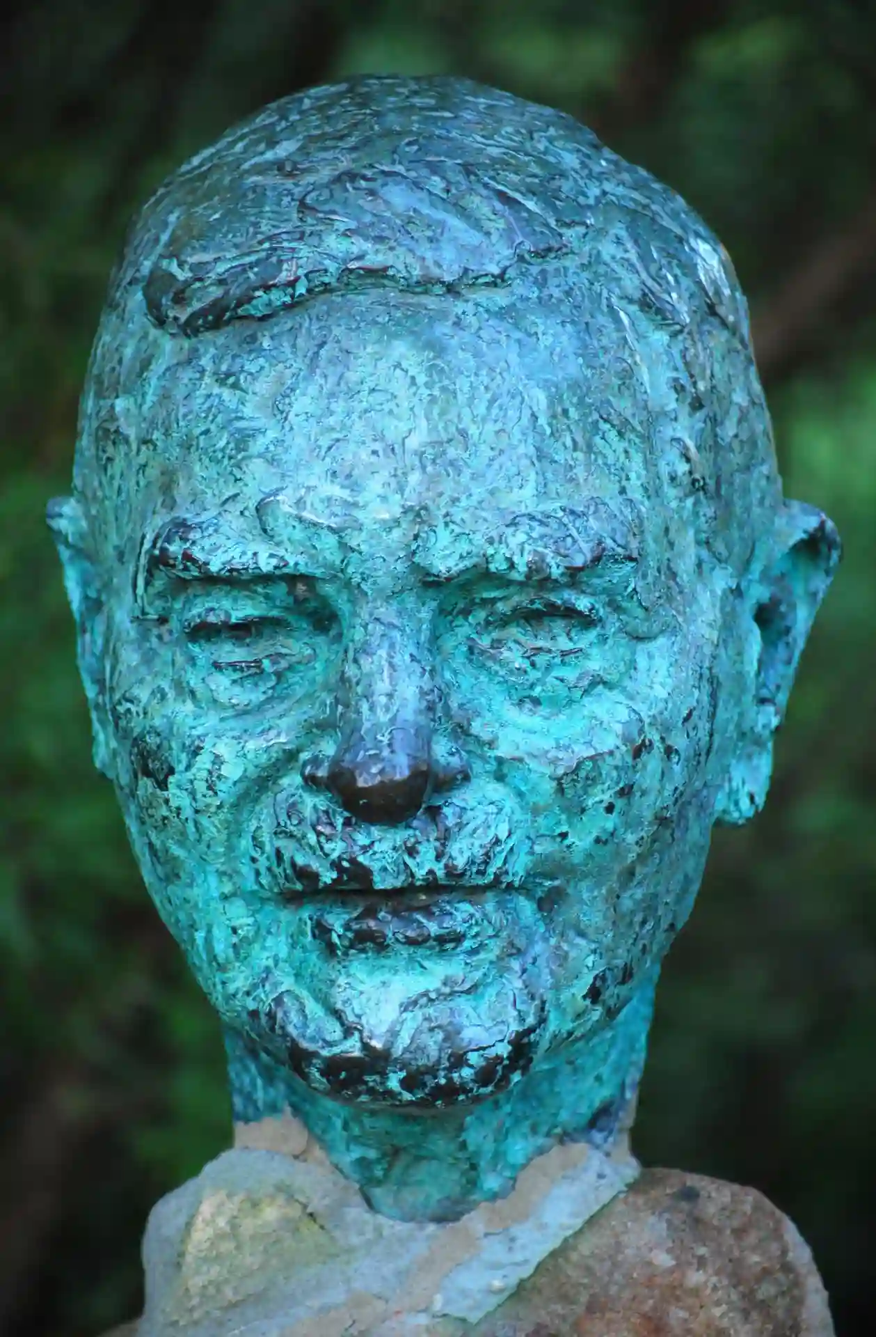 John Burton Cleland bronze bust - Cleland Wildlife Park