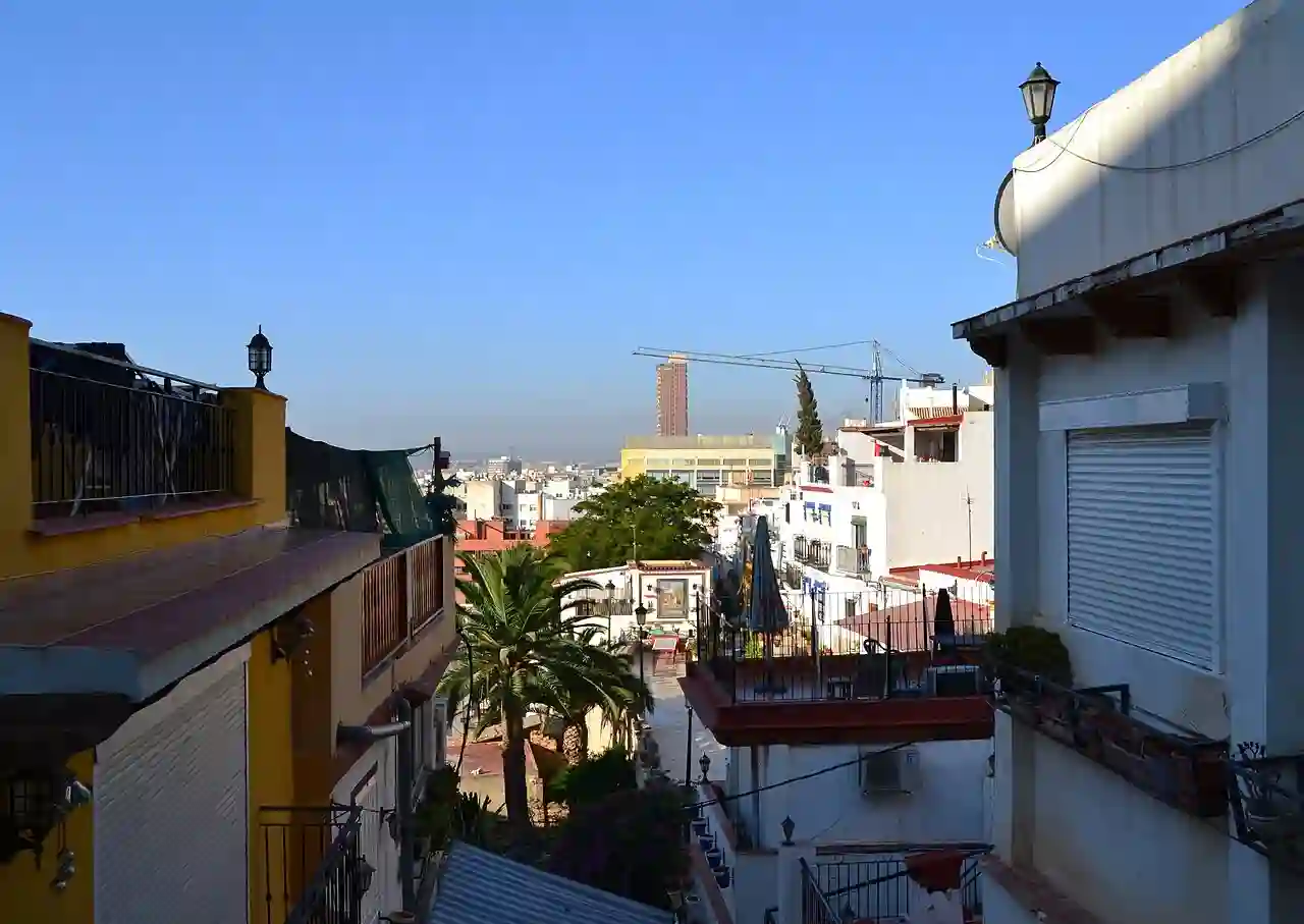 Vista del barri de santa Creu, Alacant