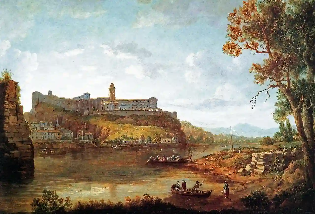 Abbaye Saint-André de Villeneuve par William Marlow (1740-1813)