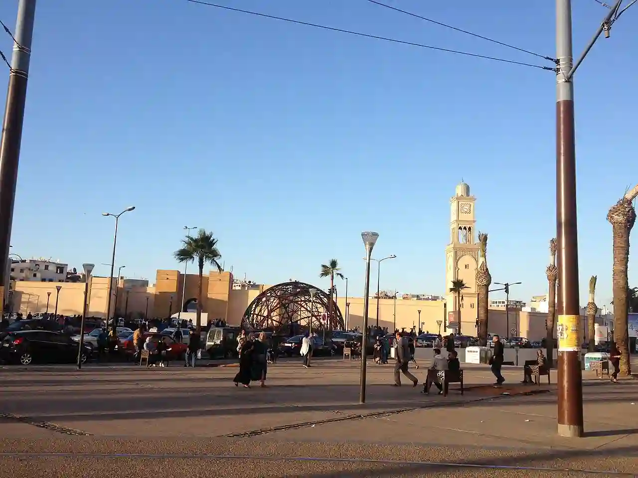 Old Medina, Casablanca, a view from United Nations square