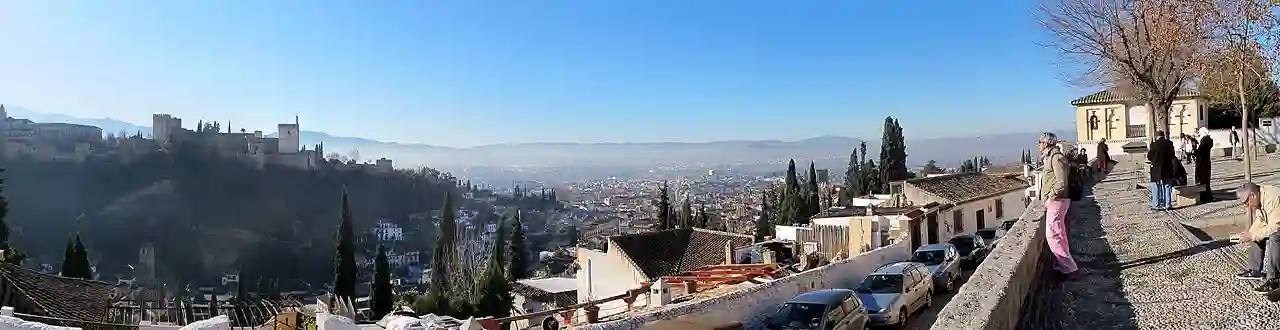 Grenade Alhambra vu du mirador Saint Nicolas - Albaycin