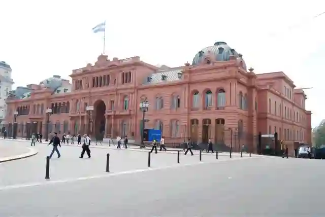 Casa Rosada - The Casa Rosada from Yrigoyen Street