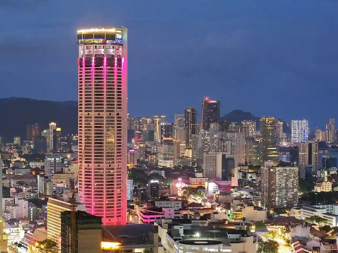 Skyline of George Town, Penang at night November 2024 23-9