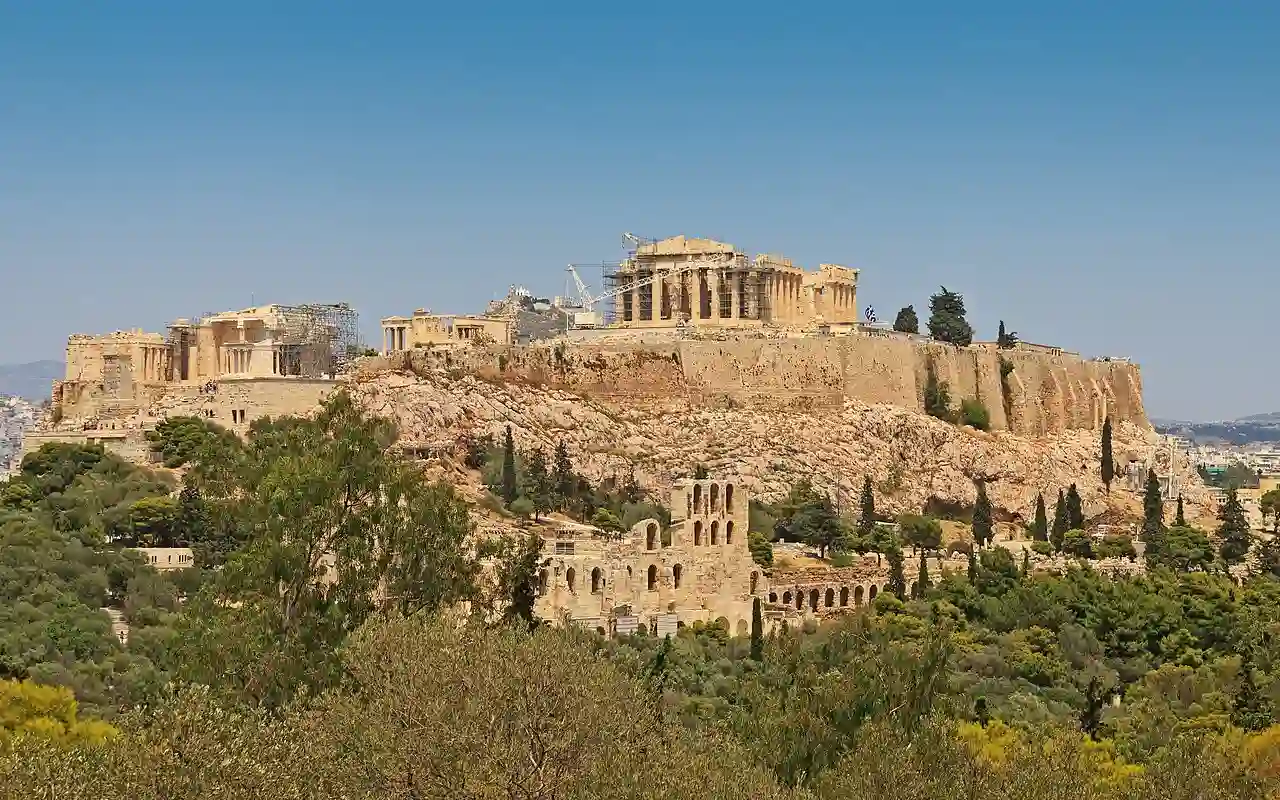 Attica 06-13 Athens 50 View from Philopappos - Acropolis Hill